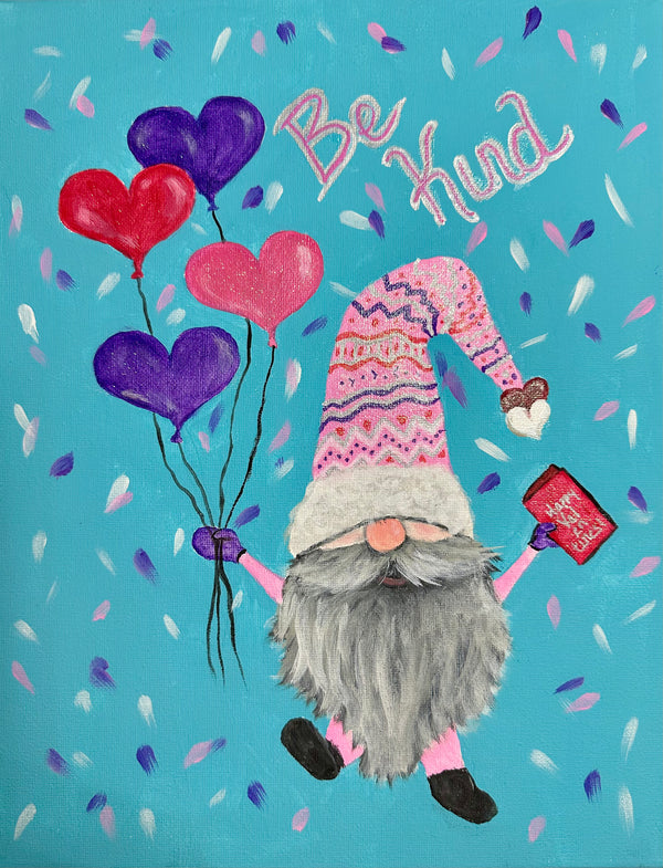 Paint Party Kit - Gnome Valentines - Inspirate to Paint Designs