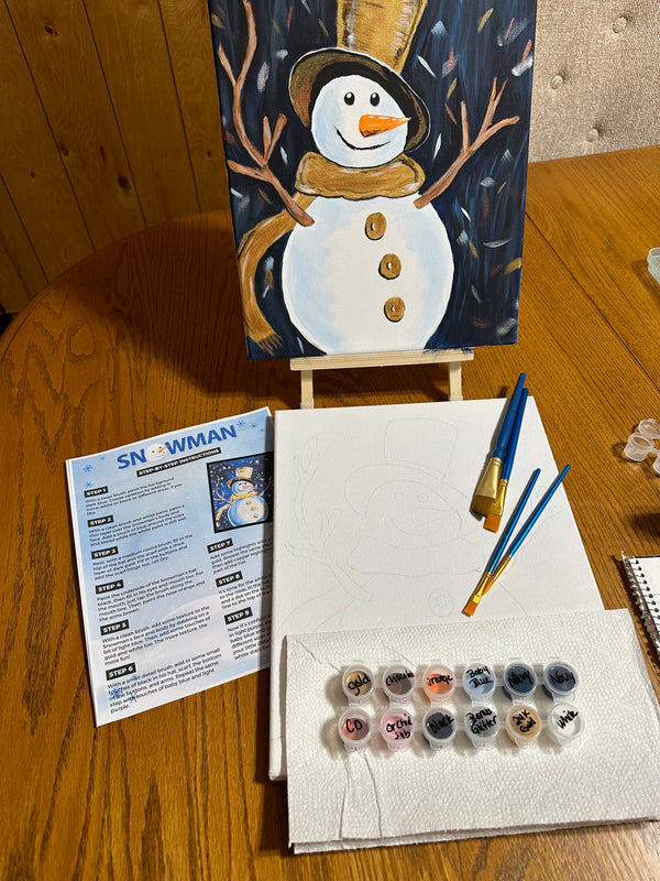 Snowman Showdown Paint Party Kit - Inspirate to Paint Designs