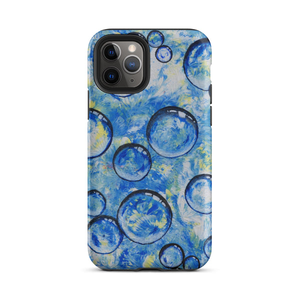 Blue Bubbles Tough Case for iPhone® - Inspirate to Paint Designs