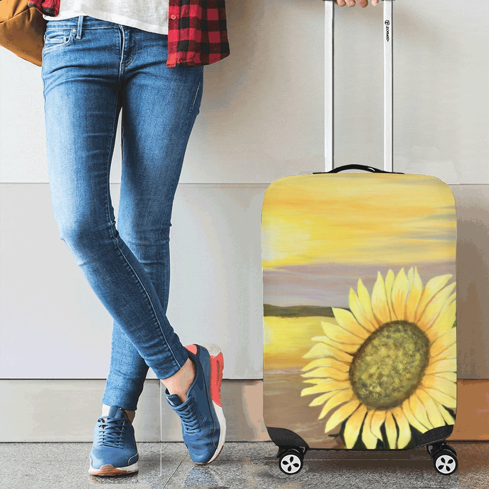 Sunflower Beach Luggage Cover/Small 18