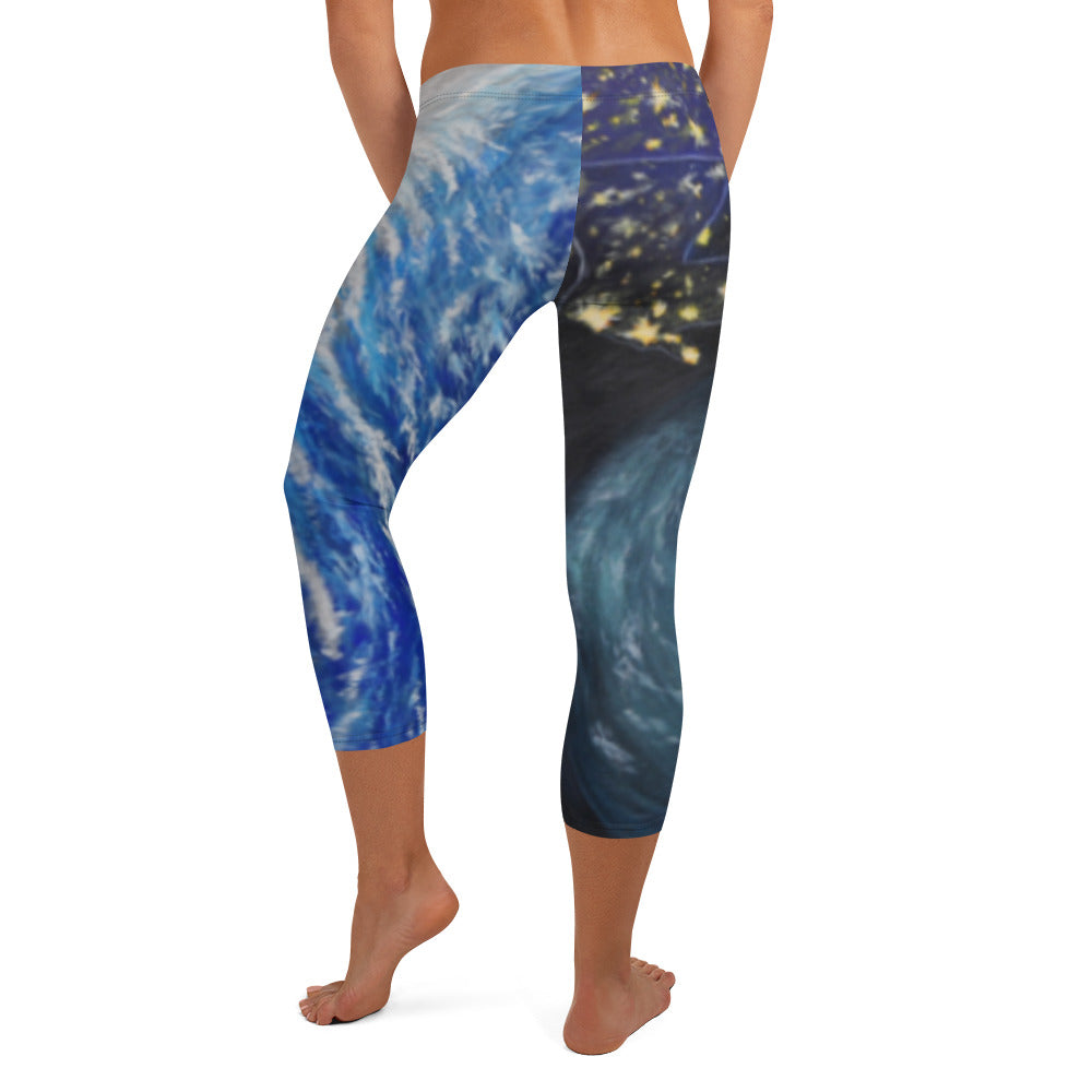 Tropic Rage Capri Leggings - Inspirate to Paint Designs