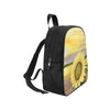 Sunflower Beach Backpack Fabric School Backpack (Model 1682) (Small) - Inspirate to Paint Designs