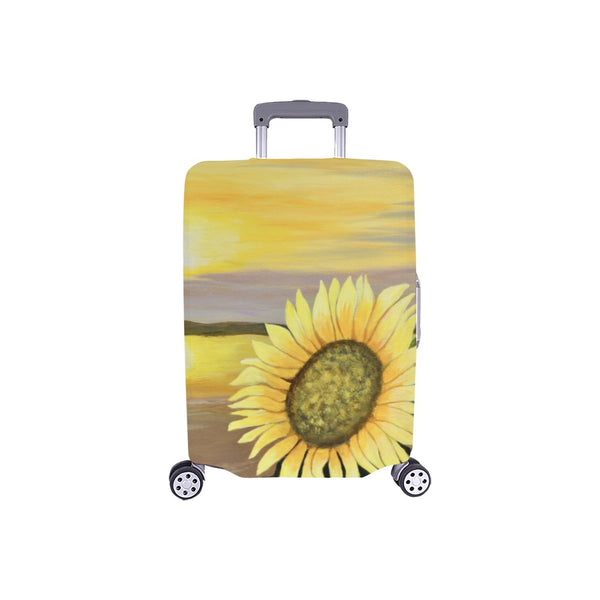 Sunflower Beach Luggage Cover/Small 18"-21" - Inspirate to Paint Designs