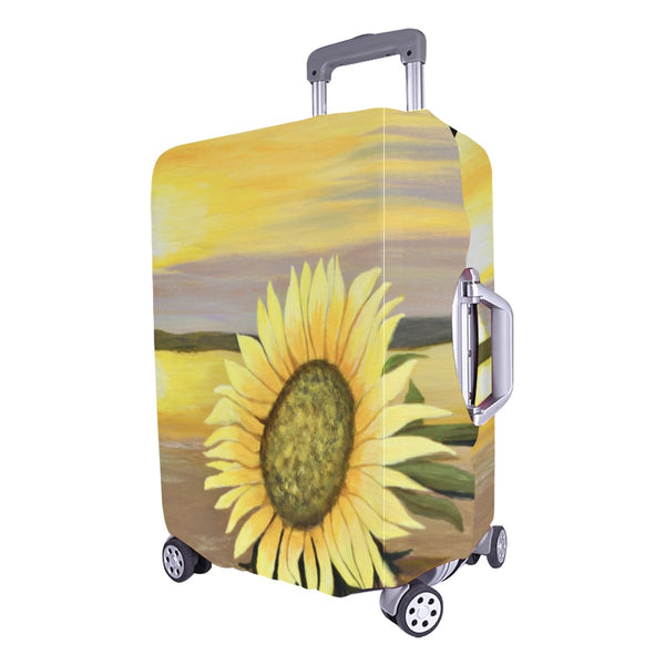 Sunflower Beach Luggage Cover/Large 26"-28" - Inspirate to Paint Designs